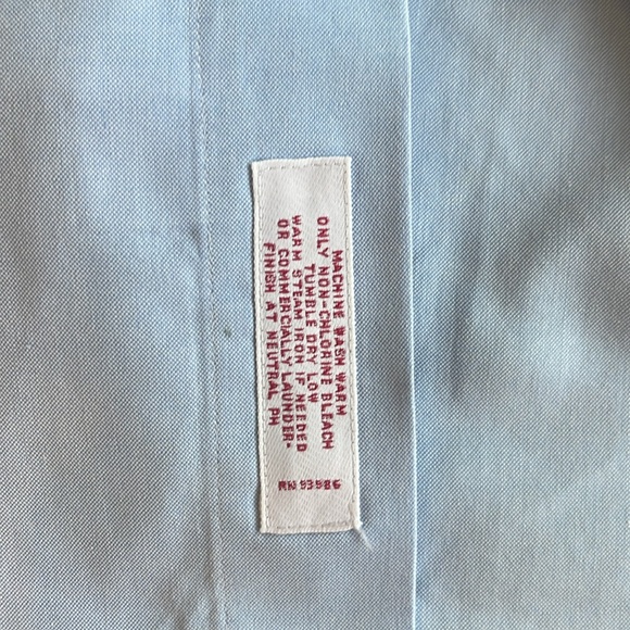 Brooks Brothers Light Blue Long Sleeve Dress Shirt, 16.5/34 - Picture 5 of 9